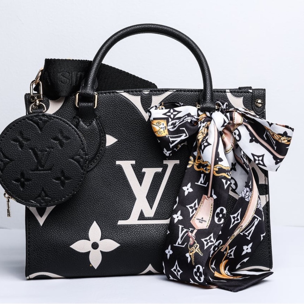 Louis Vuitton Black Monogram Tote Bag